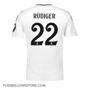 Real Madrid Antonio Rudiger #22 Replik Heimtrikot 2024-25 Kurzarm